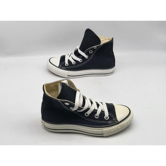 Converse Chuck Taylor All Star Shoes Youths Size 11 Black White High Top Canvas - Picture 4 of 11
